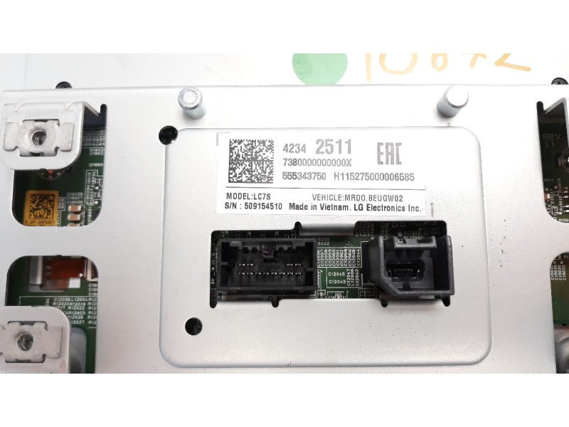 Recambio de pantalla multifuncion para opel astra k lim. 5türig 1.6 cdti dpf referencia OEM IAM 42342511 555343750 