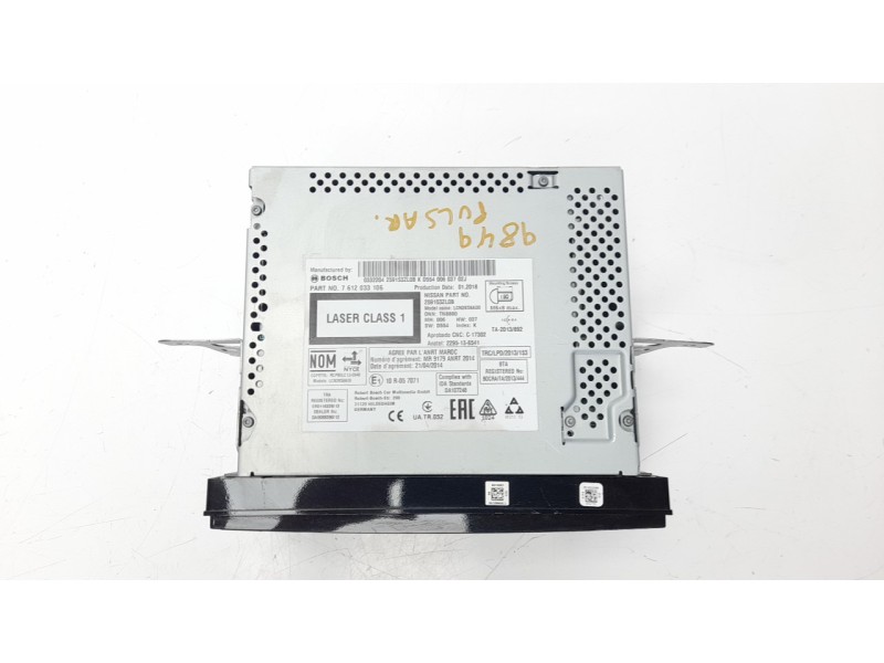 Recambio de sistema navegacion gps para nissan pulsar (c13) acenta referencia OEM IAM 7612033106  