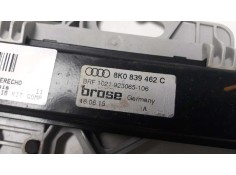 Recambio de elevalunas trasero derecho para audi a4 ber. (b8) basis referencia OEM IAM 8K0839462C 106022817  2