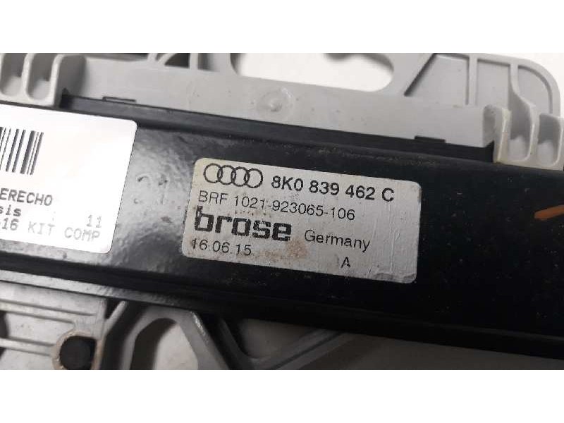 Recambio de elevalunas trasero derecho para audi a4 ber. (b8) basis referencia OEM IAM 8K0839462C 106022817 