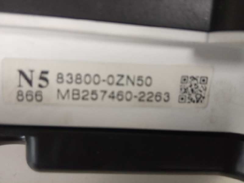 Recambio de cuadro instrumentos para toyota auris hybrid active referencia OEM IAM 838000ZN50  