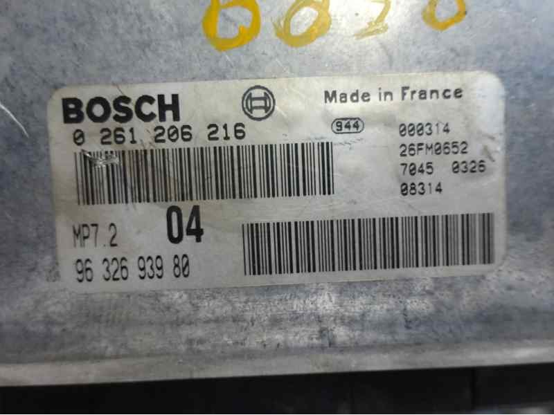 Recambio de centralita motor uce para peugeot 206 berlina xt referencia OEM IAM 9632693980 0261206216 