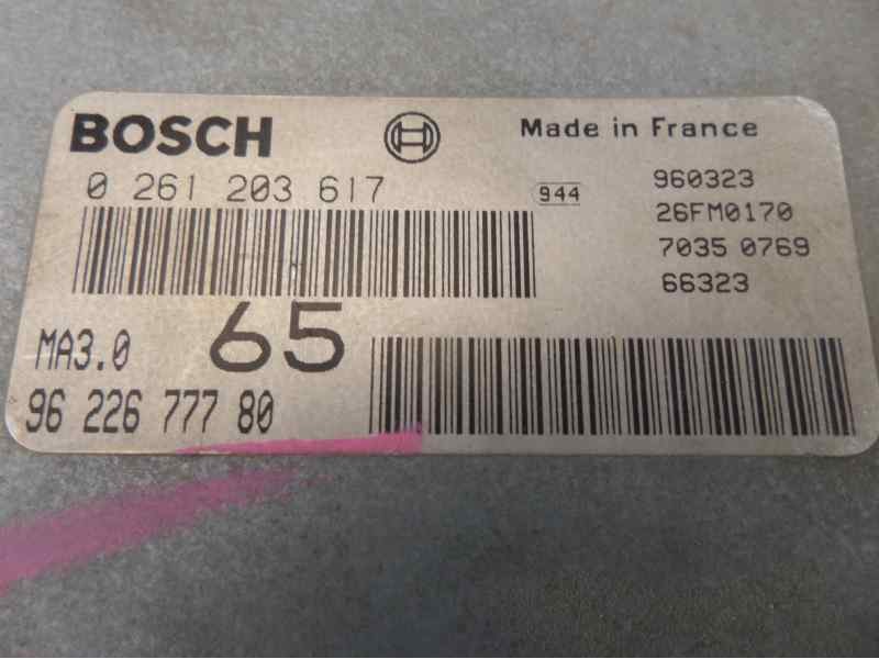 Recambio de centralita motor uce para peugeot 106 (s1) 1.0 referencia OEM IAM 9622677780 0261203617 