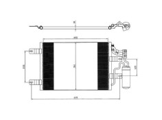 Recambio de condensador / radiador aire acondicionado para opel meriva cosmo referencia OEM IAM 13148296 35646 