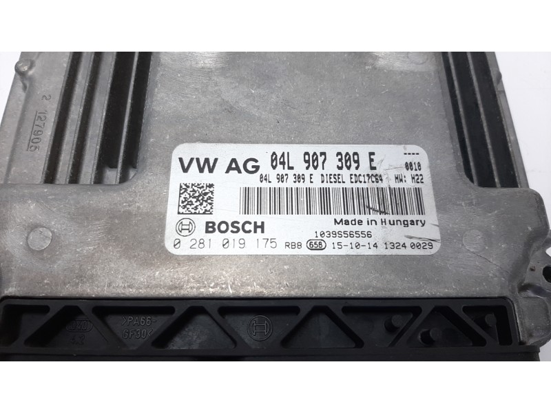 Recambio de centralita motor uce para audi a1 (8xk) 1.6 tdi referencia OEM IAM 04L907309E 0281019175 
