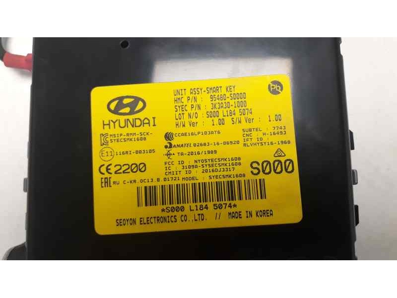Recambio de centralita inmovilizador para hyundai i30 (pd) n referencia OEM IAM 95480S000  