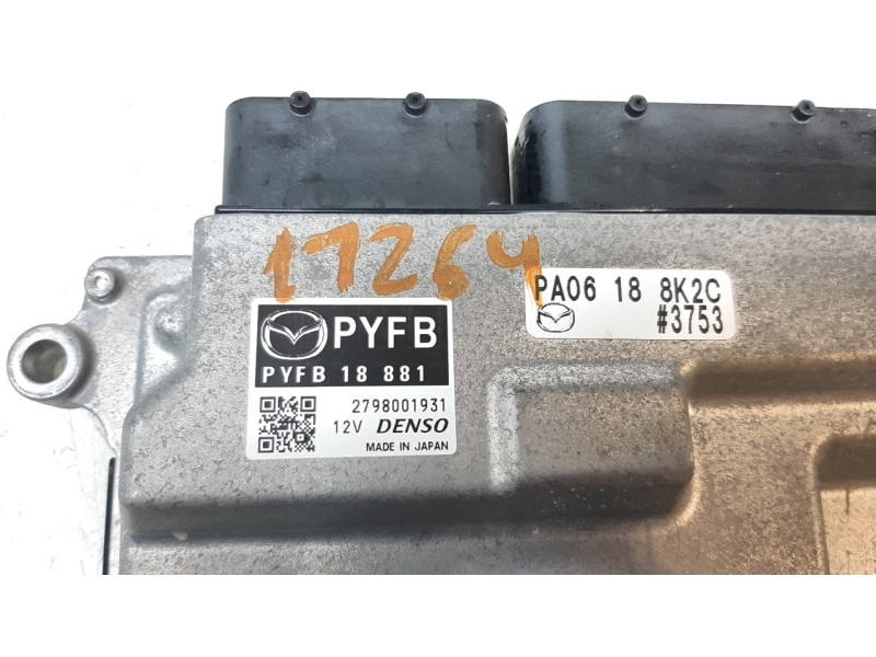 Recambio de centralita motor uce para mazda cx-3 2.0 cat referencia OEM IAM PYFB18881  