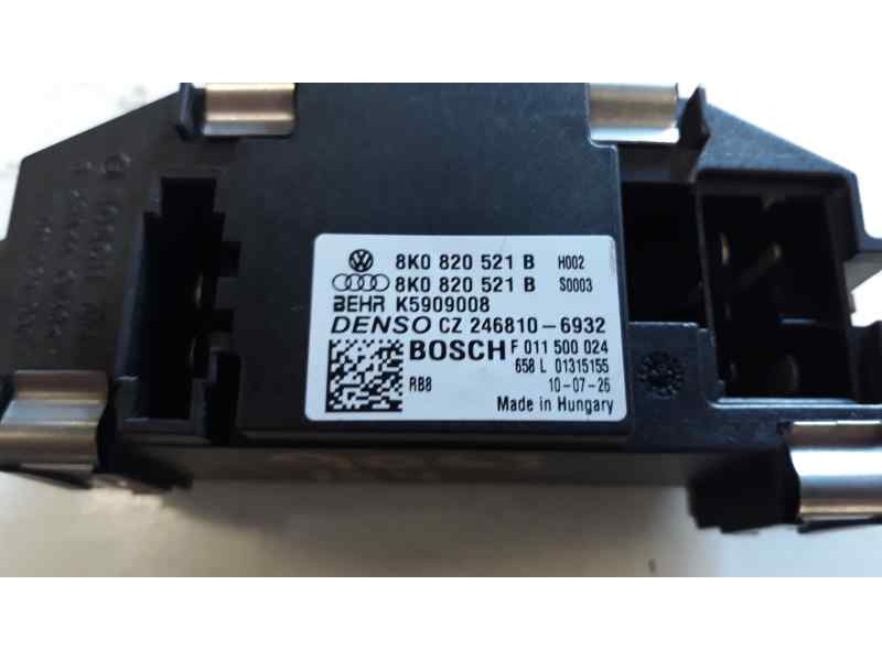 Recambio de resistencia calefaccion para audi a4 ber. (b8) e referencia OEM IAM 8K0820521B  