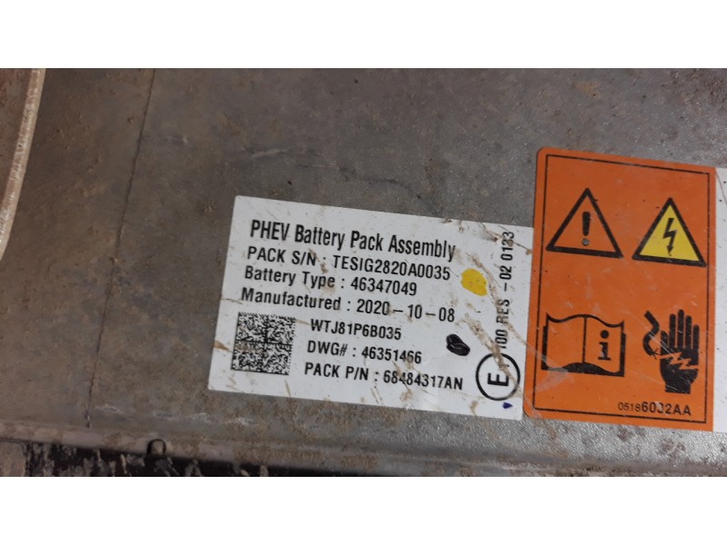 Recambio de bateria para jeep renegade limited 4x4 referencia OEM IAM 46347049  