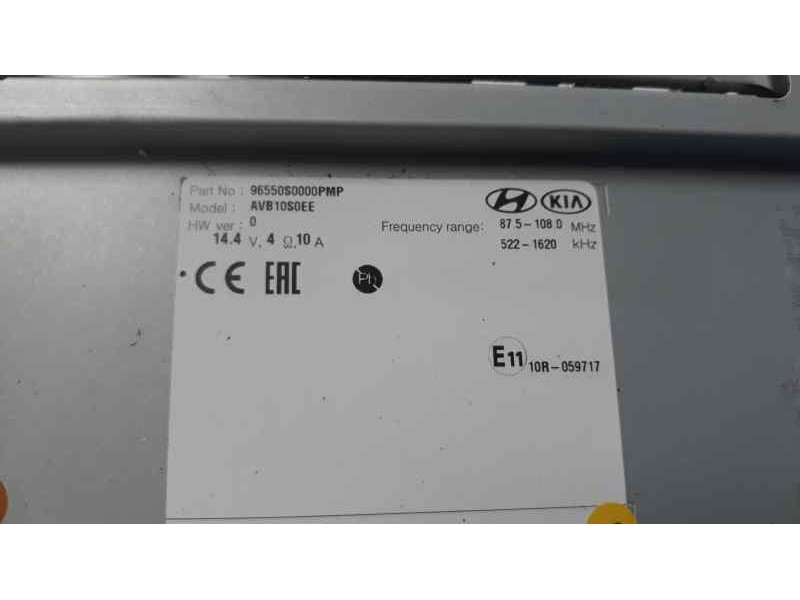 Recambio de sistema navegacion gps para hyundai i30 (pd) n referencia OEM IAM 96550S0000 AVB10S0EE 