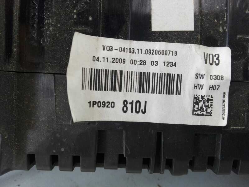 Recambio de cuadro instrumentos para seat altea xl (5p5) reference referencia OEM IAM 1P0920810J  