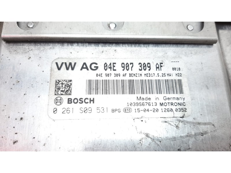 Recambio de centralita motor uce para volkswagen polo (6c1) crosspolo referencia OEM IAM 04E907309AF 0261S09531 