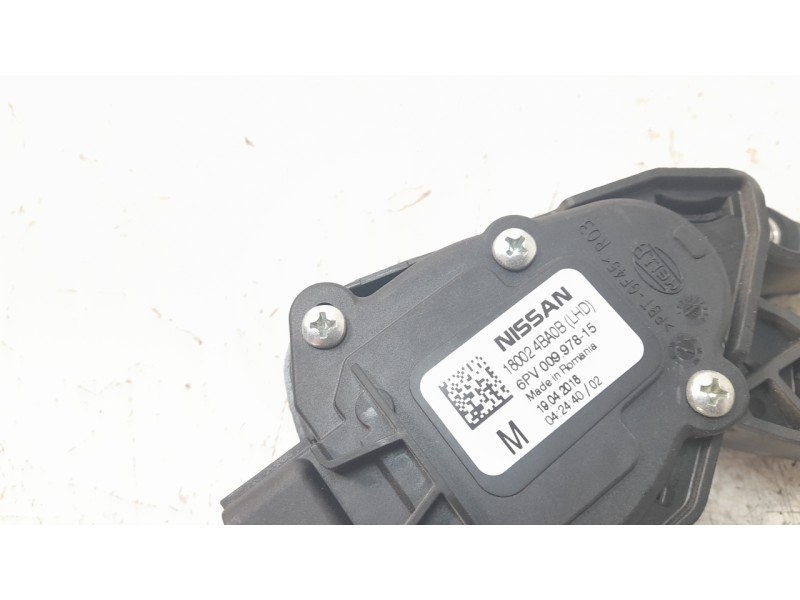 Recambio de potenciometro pedal para nissan qashqai (j11) tekna referencia OEM IAM 180024BA0B 6PV00997815 