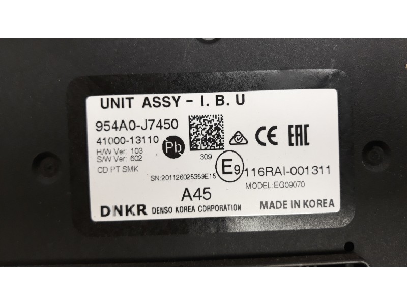 Recambio de modulo electronico para kia xceed 1.4 tgdi cat referencia OEM IAM 954A0J7450 4100013110 