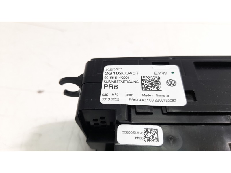 Recambio de mando climatizador para volkswagen polo 1.0 tsi referencia OEM IAM 2G1820045T  