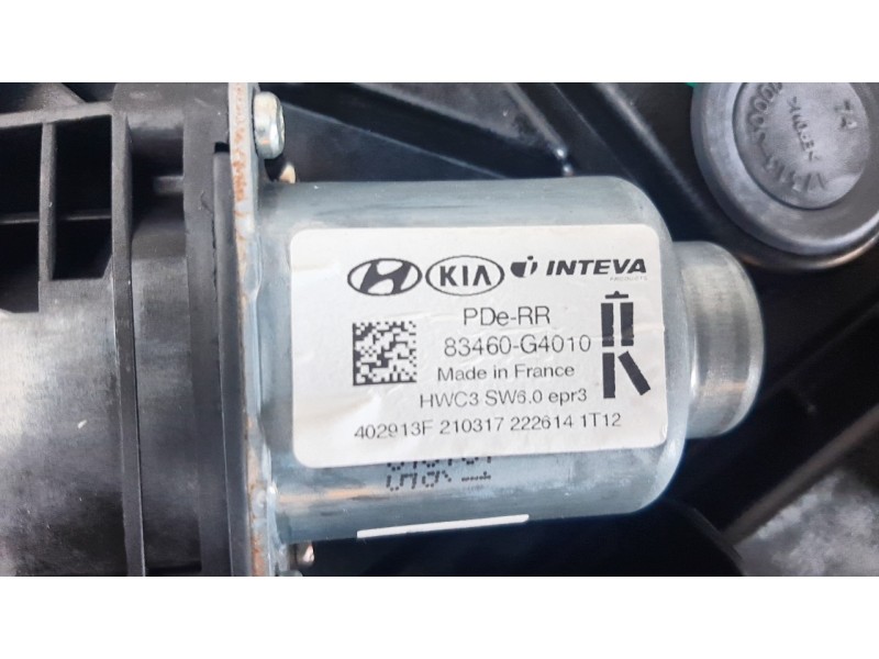 Recambio de elevalunas trasero derecho para hyundai i30 (pd) 1.0 tgdi cat referencia OEM IAM 83481G4000  