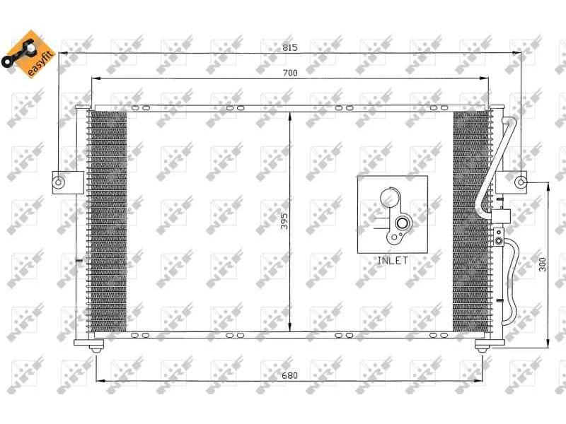 Recambio de condensador / radiador aire acondicionado para kia carnival td ls referencia OEM IAM 0K53A61401B 35396 