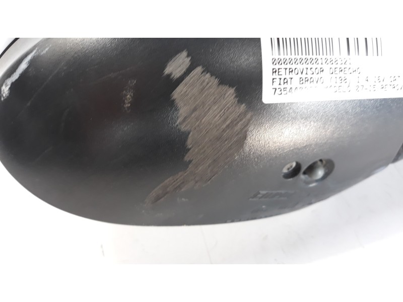 Recambio de retrovisor derecho para fiat bravo (198) 1.4 16v cat referencia OEM IAM 735440832 1050951011 FT1387333