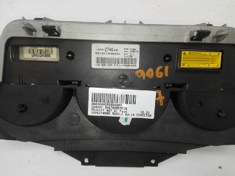 Recambio de cuadro instrumentos para peugeot 807 st pack referencia OEM IAM 1496274080 501021630051 UMGR955