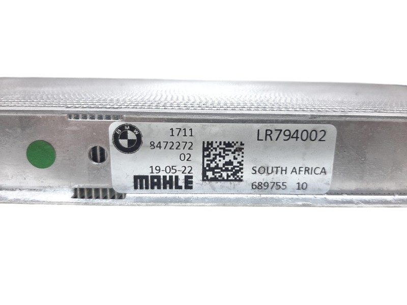 Recambio de radiador agua para bmw serie x3 (g01) xdrive 20d referencia OEM IAM 17118472272  
