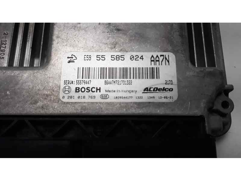 Recambio de centralita motor uce para opel insignia berlina selective referencia OEM IAM 55585024 0281018769 