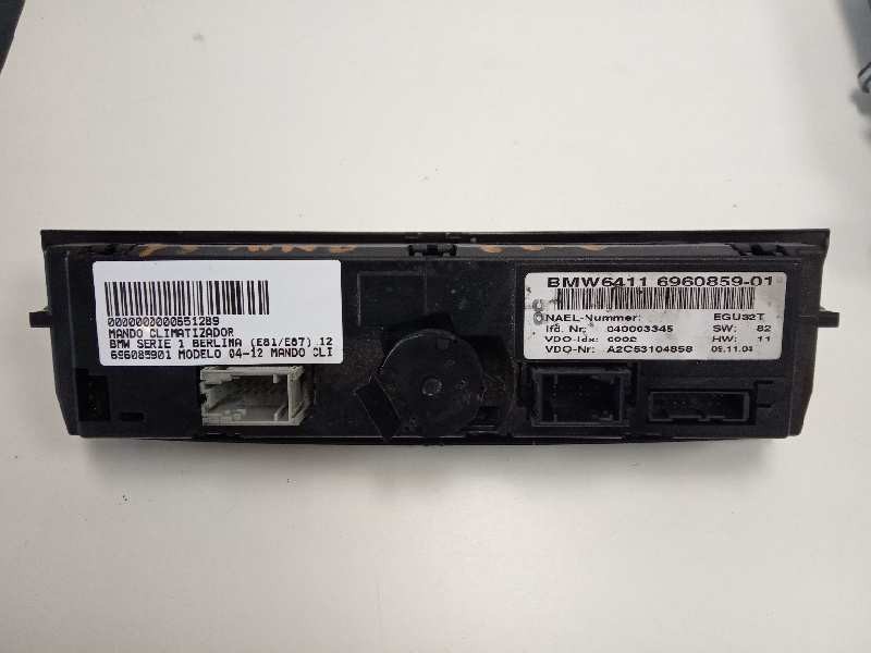 Recambio de mando climatizador para bmw serie 1 berlina (e81/e87) 120d referencia OEM IAM 696085901  