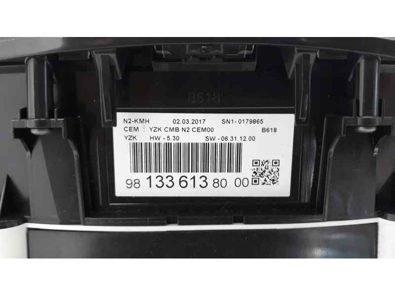 Recambio de cuadro instrumentos para citroen c3 business referencia OEM IAM 9813361380  