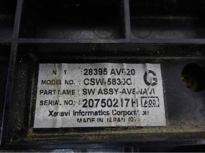 Recambio de sistema audio / radio cd para nissan primera berlina (p12) acenta referencia OEM IAM 28395AV620 CSW5830C 20750217H