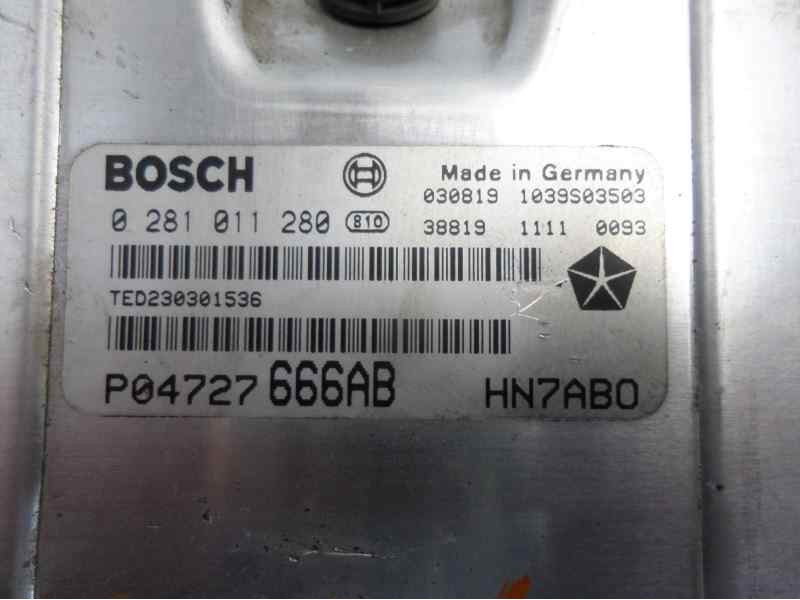 Recambio de centralita motor uce para chrysler voyager (rg) 2.5 crd cat referencia OEM IAM P04727666AB 0281011280 TED230301536