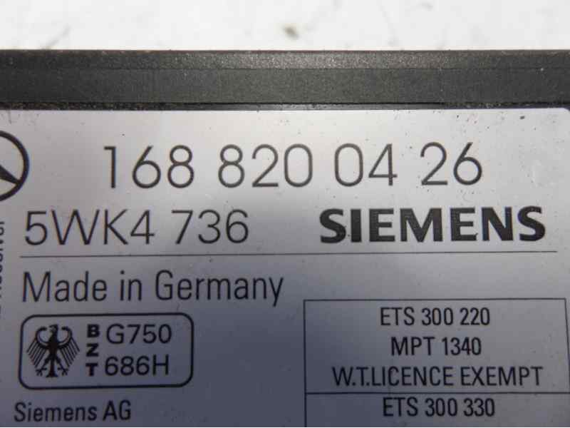 Recambio de centralita inmovilizador para mercedes-benz clase a (w168) 170 cdi (168.008) referencia OEM IAM 1688200426 5WK4736 