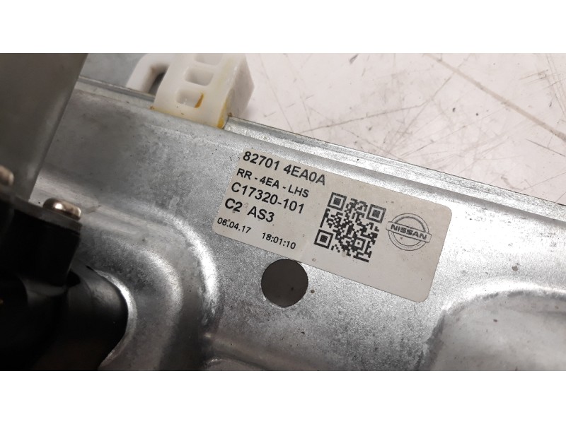 Recambio de elevalunas trasero izquierdo para nissan qashqai (j11) 1.6 cat referencia OEM IAM 827014EA0A  