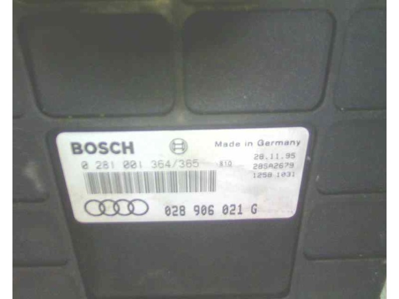 Recambio de centralita motor uce para audi a4 berlina (b5) 1.9 tdi referencia OEM IAM 028906021G 0281001364 7412