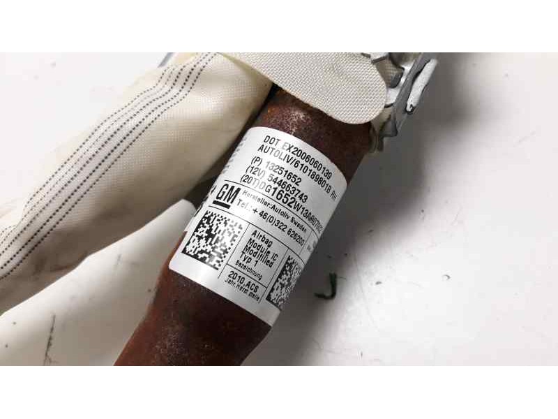 Recambio de airbag cortina delantero derecho para chevrolet cruze lt referencia OEM IAM 13251652  