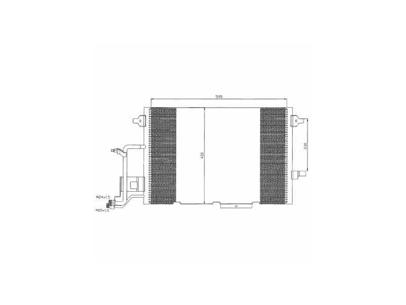 Recambio de condensador / radiador aire acondicionado para audi a6 berlina (4b2) 2.5 tdi referencia OEM IAM 4B0260401D 35317 721