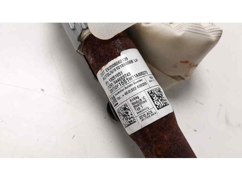 Recambio de airbag cortina delantero izquierdo para chevrolet cruze lt referencia OEM IAM 13251651  