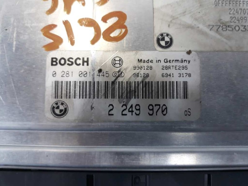Recambio de centralita motor uce para bmw serie 3 berlina (e46) 320d referencia OEM IAM 2249970 0281001445 