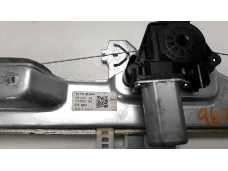 Recambio de elevalunas trasero izquierdo para nissan qashqai (j11) 1.5 turbodiesel cat referencia OEM IAM 827014EA0A  