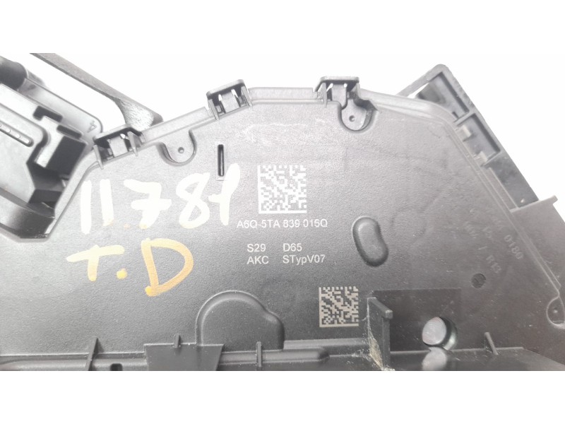 Recambio de cerradura puerta trasera derecha para seat ateca (khp) style go referencia OEM IAM 5TA839016Q  