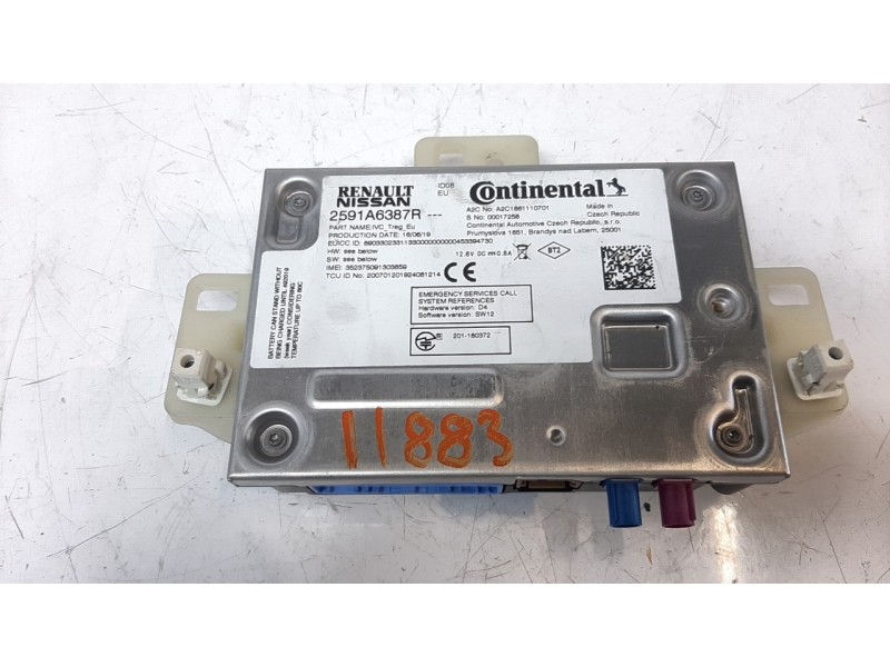 Recambio de modulo electronico para renault clio v zen referencia OEM IAM 2591A6387R  