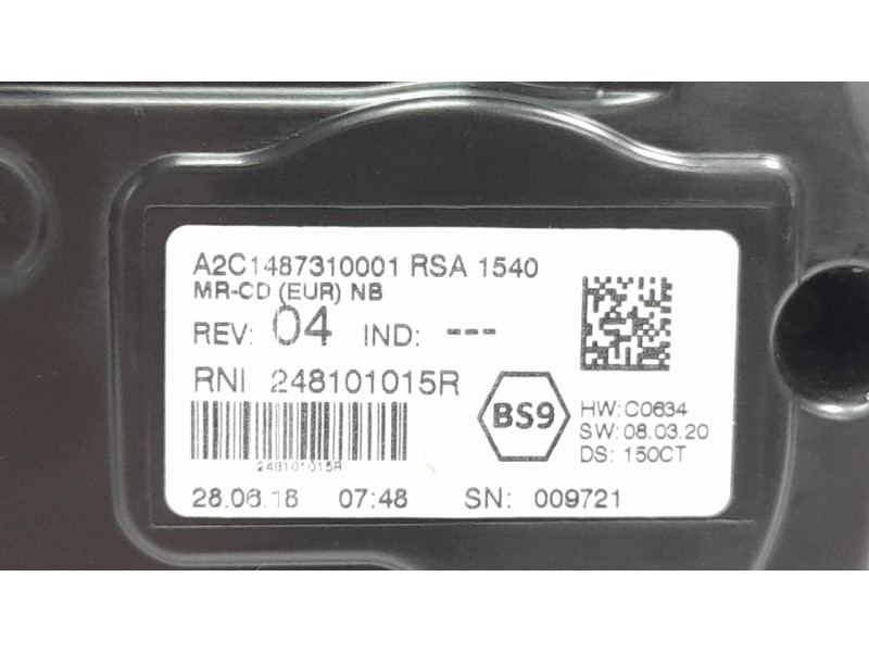 Recambio de cuadro instrumentos para renault talisman 1.5 dci diesel fap energy referencia OEM IAM 248101015R  
