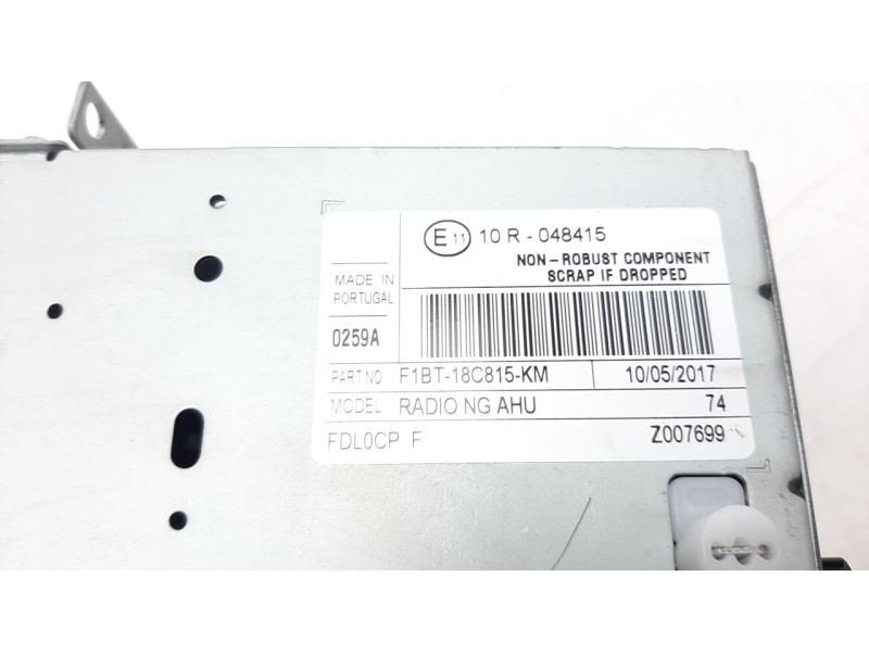 Recambio de sistema audio / radio cd para ford focus lim. 1.5 tdci cat referencia OEM IAM F1BT18C815KM  