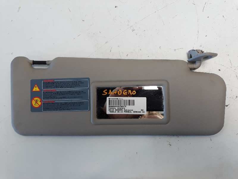 Recambio de parasol derecho para dacia sandero ambiance referencia OEM IAM   