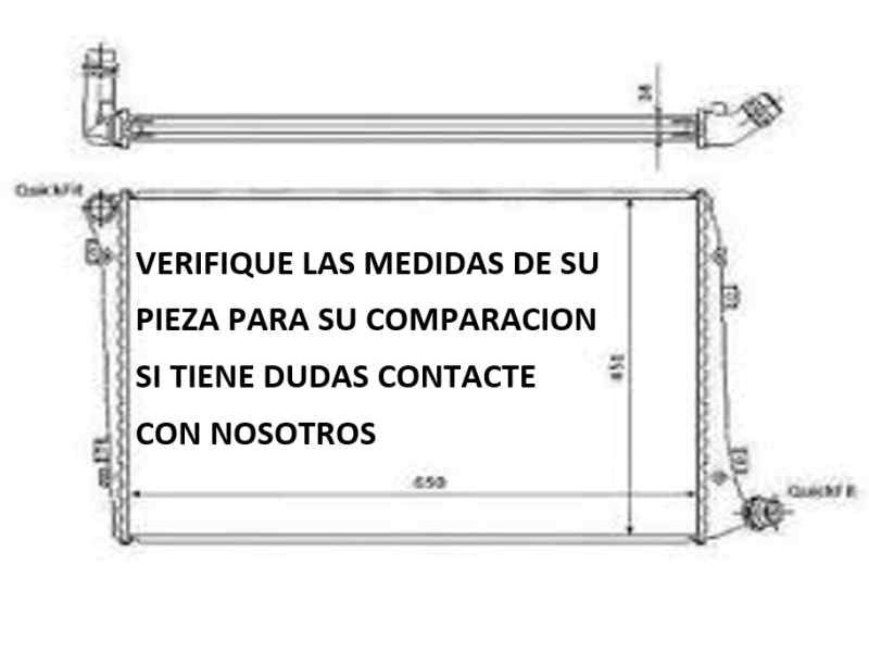 Recambio de condensador / radiador aire acondicionado para daewoo tacuma sx referencia OEM IAM 96262800 35425 