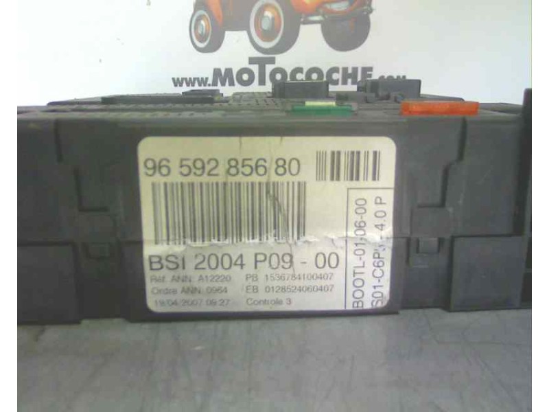 Recambio de caja reles / fusibles para citroen c4 berlina 1.6 16v hdi fap referencia OEM IAM 9653285680  6435