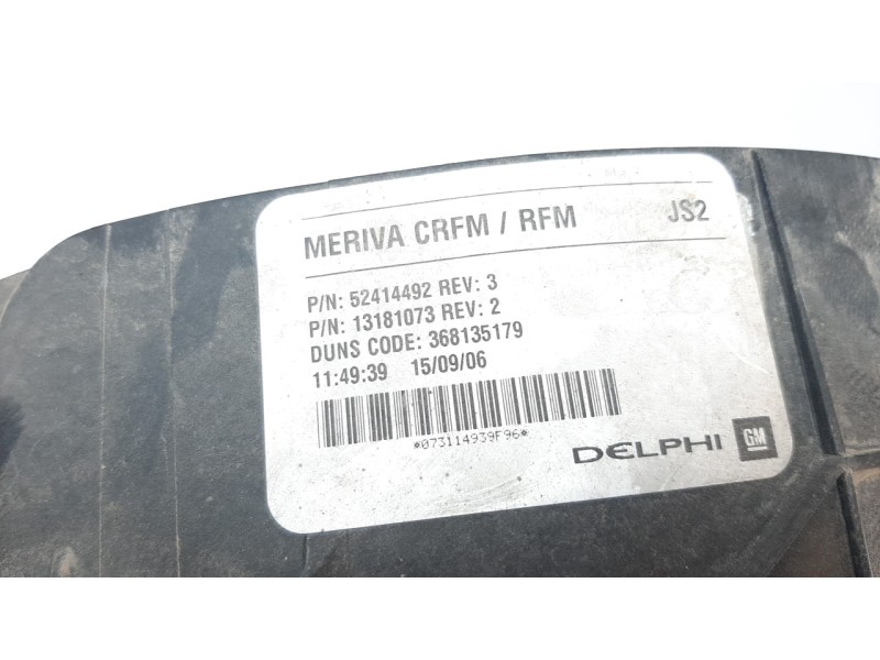 Recambio de electroventilador para opel meriva 1.6 16v referencia OEM IAM 13181073 47314 