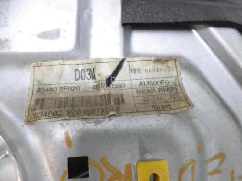 Recambio de elevalunas trasero derecho para kia cerato 1.6 cat referencia OEM IAM 4E07A0350  