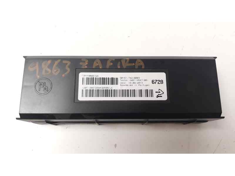 Recambio de centralita aire acondicionado para opel zafira tourer 2.0 16v cdti referencia OEM IAM 90151742  