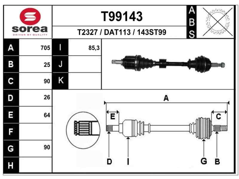 Recambio de transmision delantera izquierda para dacia duster ii essential referencia OEM IAM 391015061R D1542 
