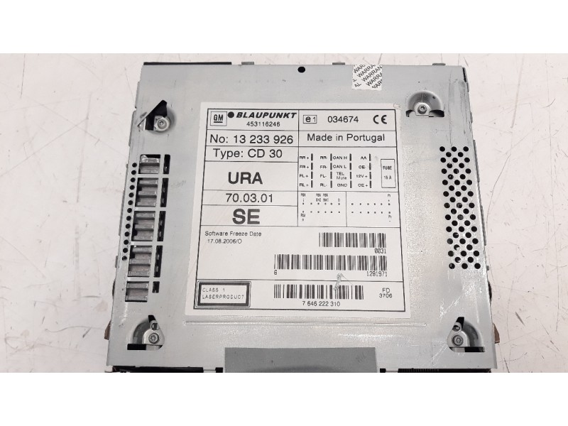 Recambio de sistema audio / radio cd para opel meriva 1.6 16v referencia OEM IAM 13233926  