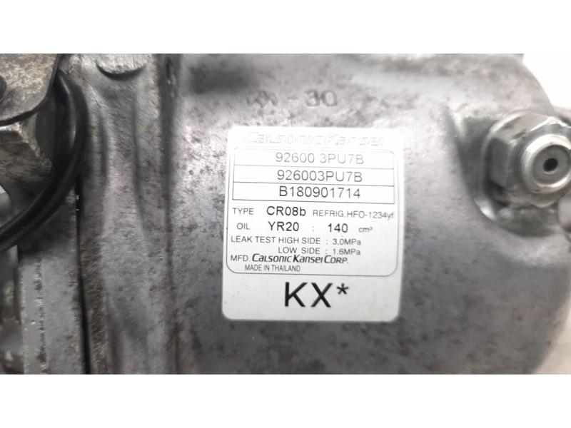 Recambio de compresor aire acondicionado para nissan juke (f15) ultimate edition referencia OEM IAM 926003PU7B  